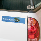 Bumpersticker van de palmboom van West Palm Beach  (Op Truck)
