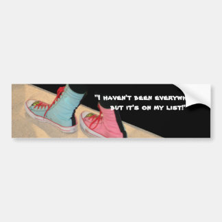 Bumpersticker van de reiziger