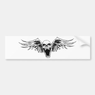 Bumpersticker van de schedel