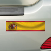 Bumpersticker van de Spaanse vlag (Op auto)