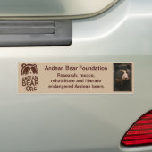 Bumpersticker van de Stichting Andean Beer (Op auto)