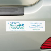 Bumpersticker van de Tumor Foundation voor kindere (Op auto)