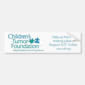 Bumpersticker van de Tumor Foundation voor kindere