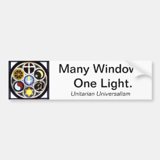 Bumpersticker van de Unitaire Universalist