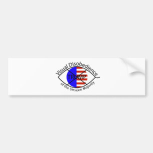 Bumpersticker van de Unseen Majority, VisDis DT