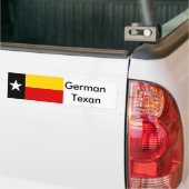Bumpersticker van de vlag van Texas German (Texasd (Op Truck)