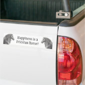 Bumpersticker van Friesian Horse (Op Truck)