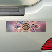 Bumpersticker van gemarmerde sterrenstelsels (Op auto)