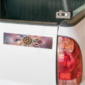 Bumpersticker van gemarmerde sterrenstelsels (Op Truck)
