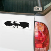 Bumpersticker van gevlekte geit (Op Truck)