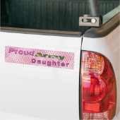 Bumpersticker van het leger van Proud (Op Truck)