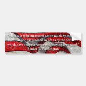 Bumpersticker Van het Succes van Booker T van Wash (Voorkant)