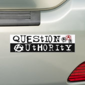 Bumpersticker van het vragenuur (Op auto)