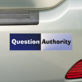Bumpersticker van het vragenuur (Op auto)