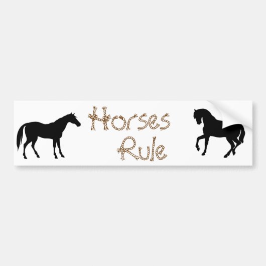 Bumpersticker van Horse Lovers (Voorkant)