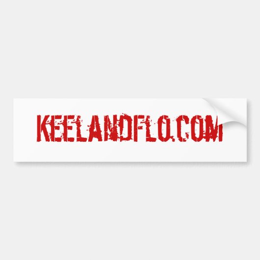 bumpersticker van KeelandFlo.com (Voorkant)