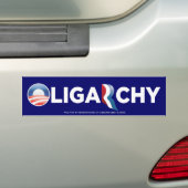 Bumpersticker van Oligarchy 2012 (Op auto)