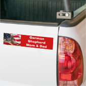 Bumpersticker van Shepherd Mam & Dad (Op Truck)