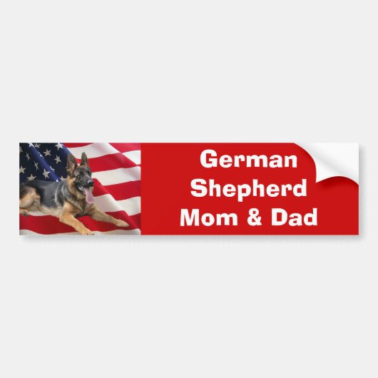 Bumpersticker van Shepherd Mam & Dad (Voorkant)