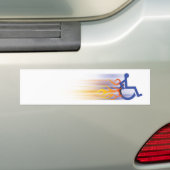 Bumpersticker van snellestoel (Op auto)