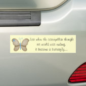Bumpersticker van vlinder (Op auto)