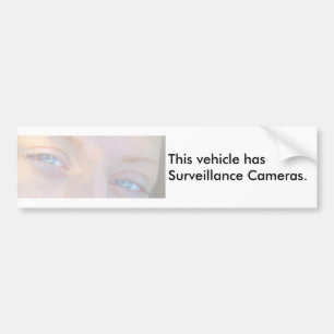 Bumpersticker van voertuigbewakingscamera's