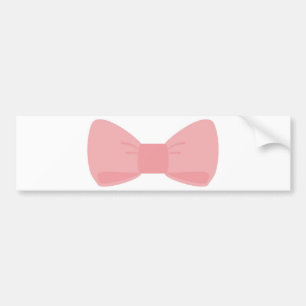 Bumpersticker van zoete roze boog