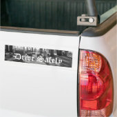 Bumpersticker - Veilig rijden (Op Truck)