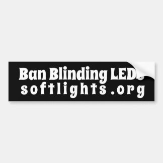 Bumpersticker, verblindende lichten verbieden bumpersticker
