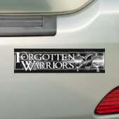Bumpersticker vergeten Warriors (Op auto)