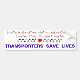 Bumpersticker vervoer