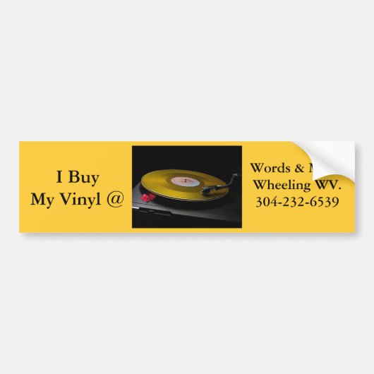 bumpersticker vinyllp hap wv (Voorkant)