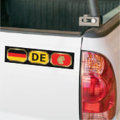 Bumpersticker vlaggenkaartcode Duitsland (Op Truck)
