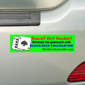 bumpersticker voor Blackjack Calculator (Op auto)