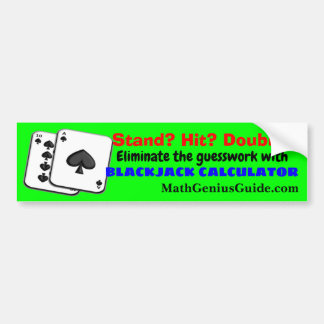 bumpersticker voor Blackjack Calculator