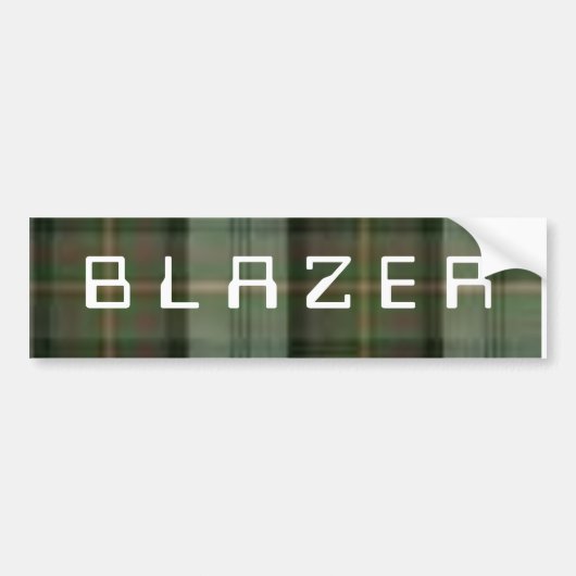 bumpersticker voor blazer (Voorkant)