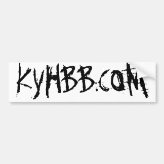 BUMPERSTICKER VOOR DE WEGRAGASSHOLE