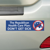 Bumpersticker voor gezondheidszorg (Op auto)