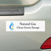 Bumpersticker voor groene gasreiniging (Op auto)