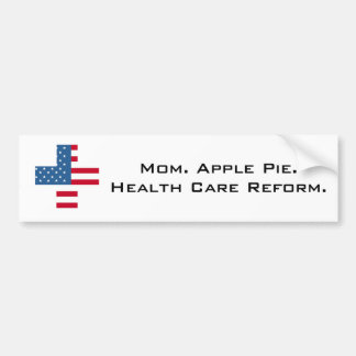 Bumpersticker voor hervorming van de gezondheidszo