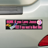 Bumpersticker voor Honk en Tekst (Op auto)