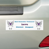 Bumpersticker voor huiselijk geweld (Op auto)