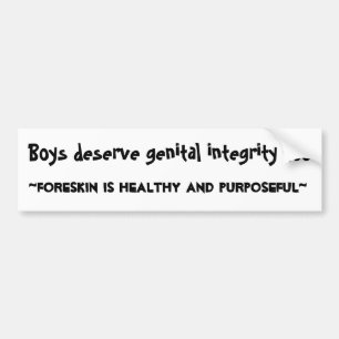 bumpersticker voor intactivist
