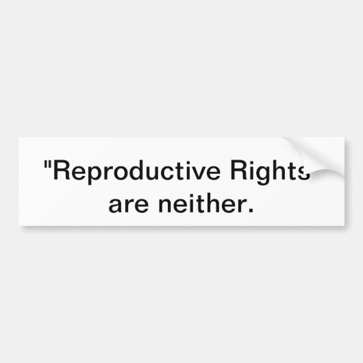 bumpersticker voor levenslange duur (Voorkant)