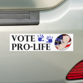 Bumpersticker voor levenslange stemming (Op auto)