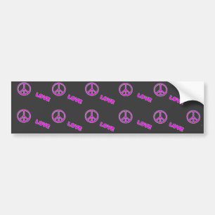Bumpersticker voor liefde en vrede