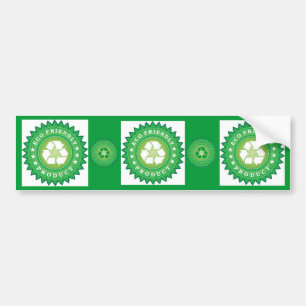 bumpersticker voor milieuvriendelijke producten