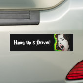 Bumpersticker voor ophangen en station (Op auto)