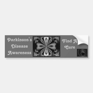 Bumpersticker voor parkinsonziektevoorlichting