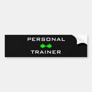 Bumpersticker voor persoonlijke trainers